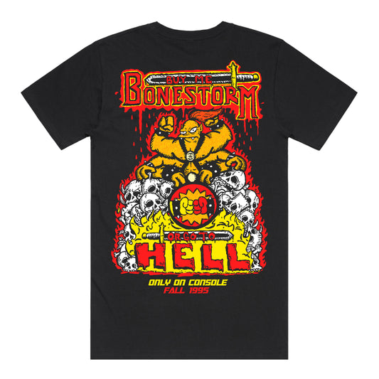 Bonestorm T-Shirt (Black) *CHEST + BACK PRINT*