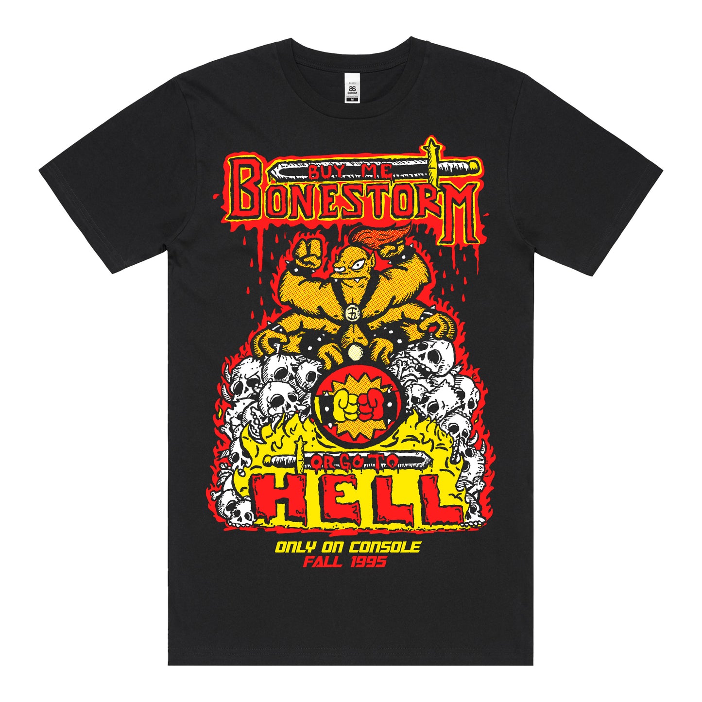 Bonestorm T-Shirt (Black) *FRONT PRINT*