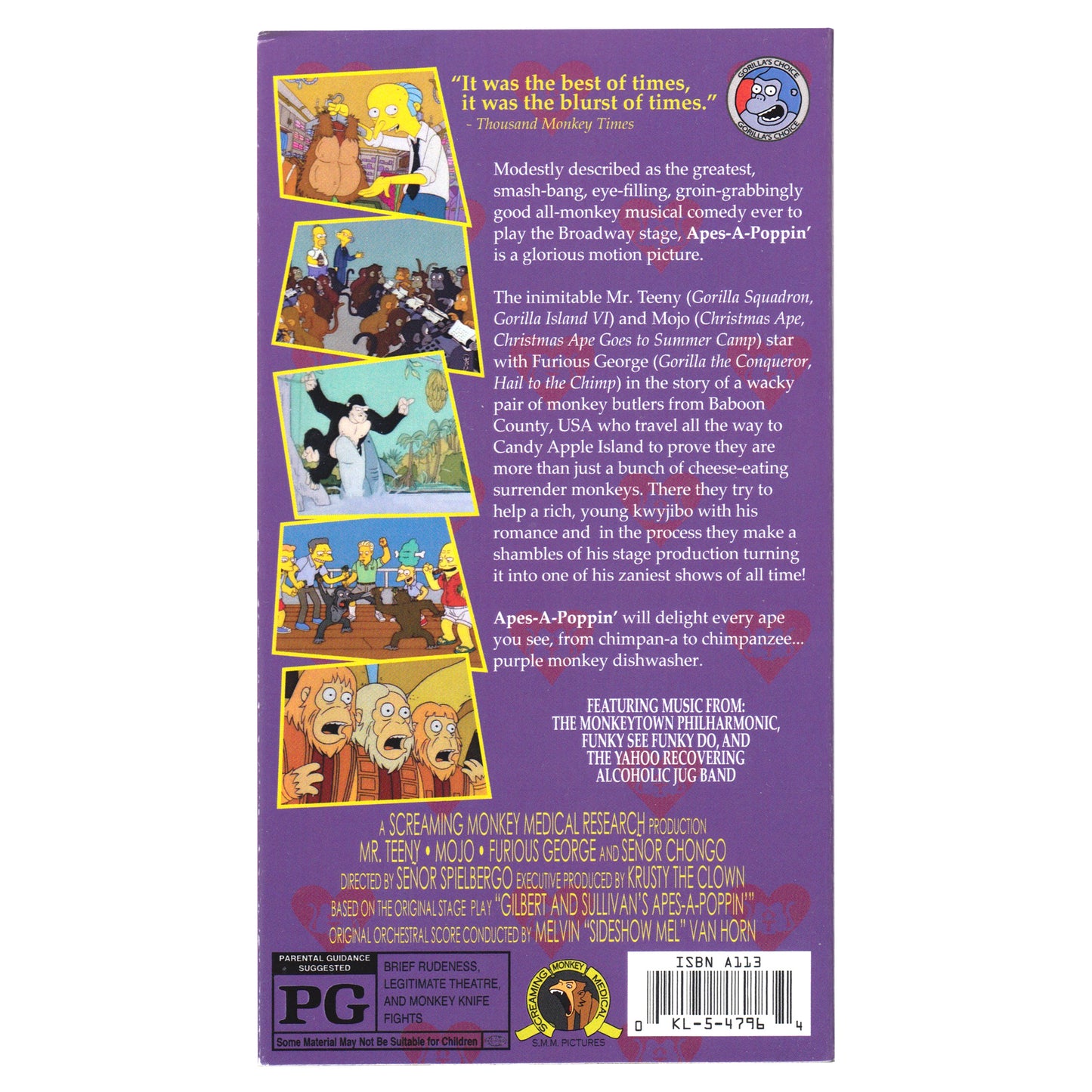 Apes-A-Poppin' VHS Tape