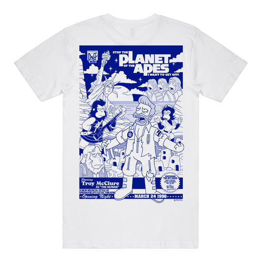 Apes T-Shirt (White) *CHEST + BACK PRINT*