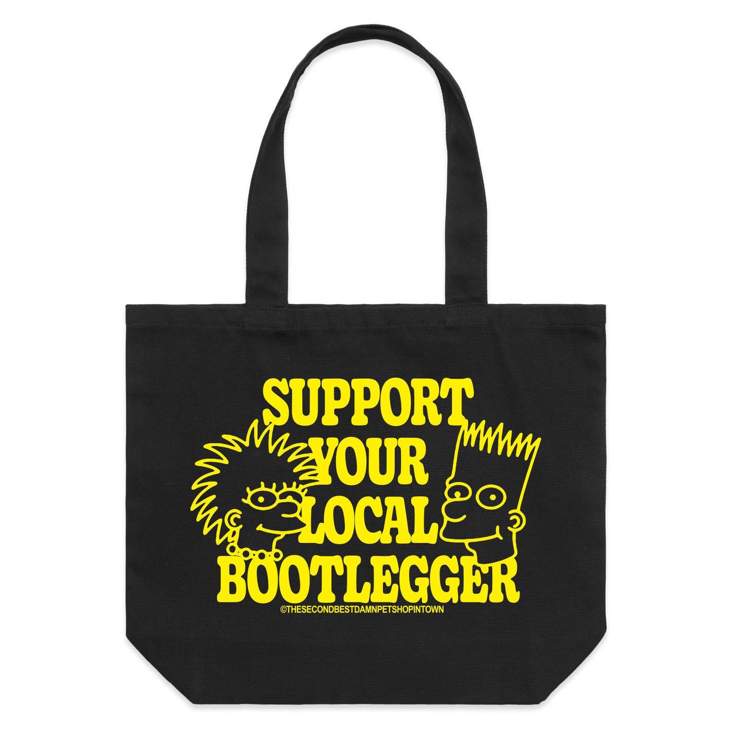Support Your Local Bootlegger Tote Bag (Black)