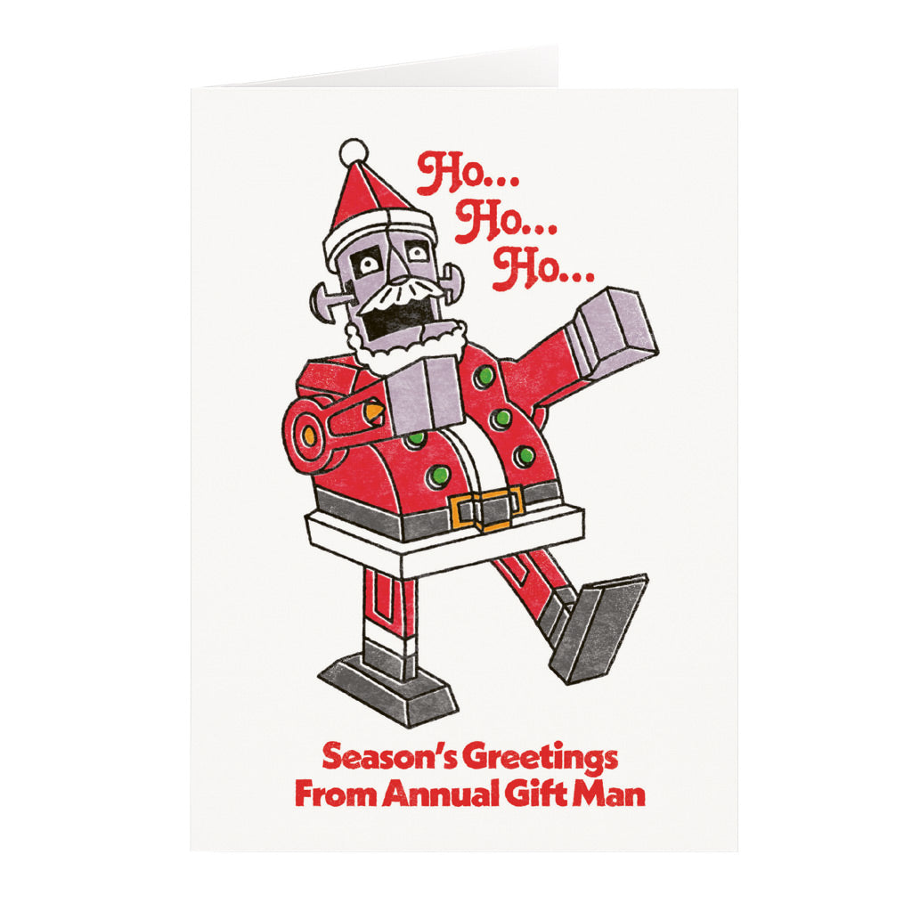 Annual Gift Man Christmas Card
