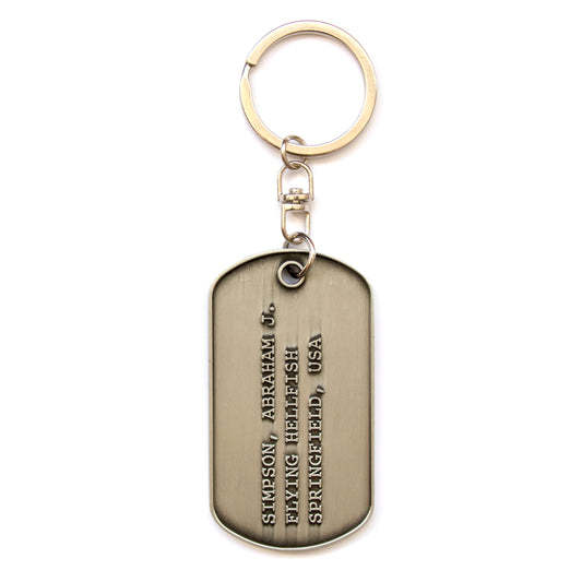 Flying Hellfish Dogtag Keychain