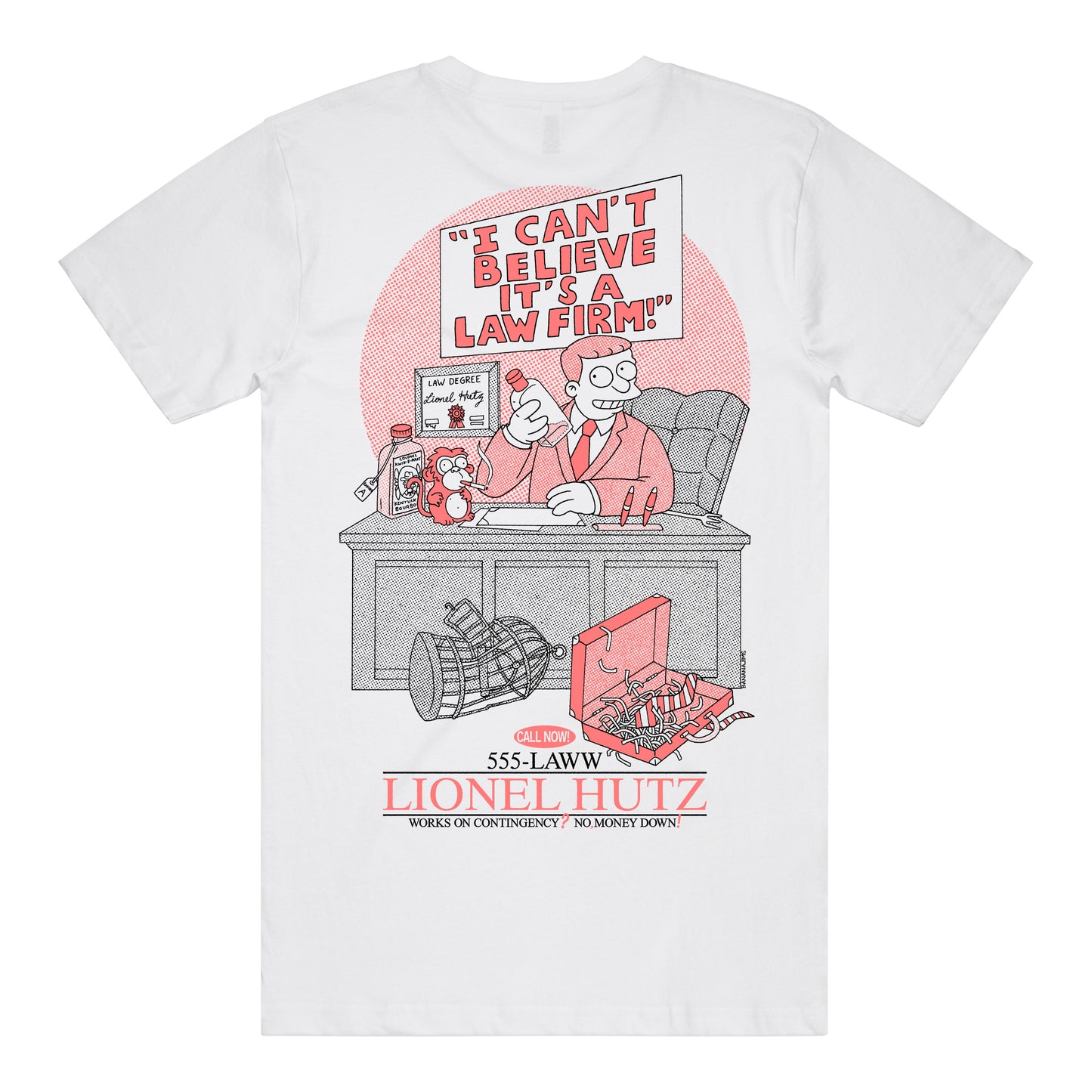 I Can't Believe It's A Law Firm! T-Shirt *CHEST + BACK PRINT*