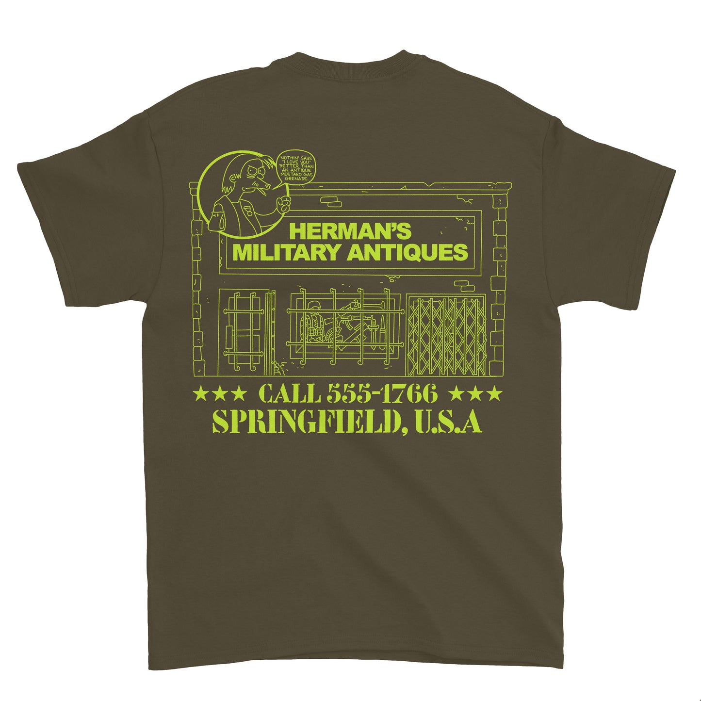 Herman's Military Antiques T-Shirt (Olive)