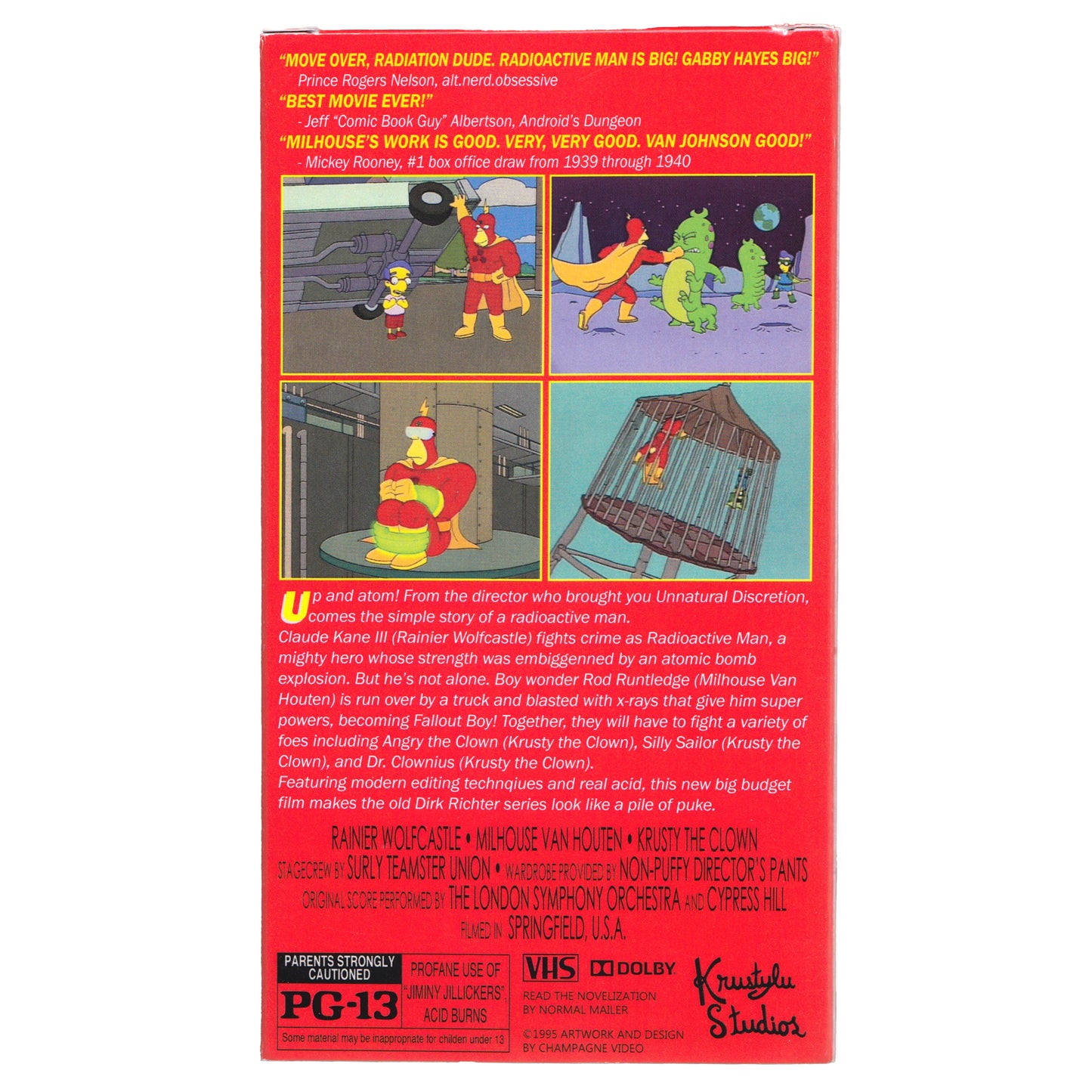 Radioactive Man VHS Tape