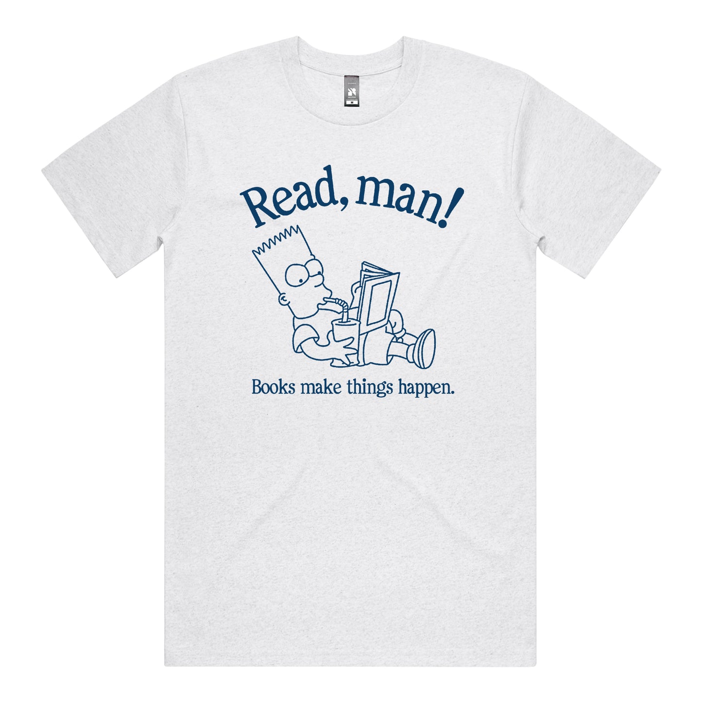 Read Man! (Bart variant) T-Shirt (Ash)