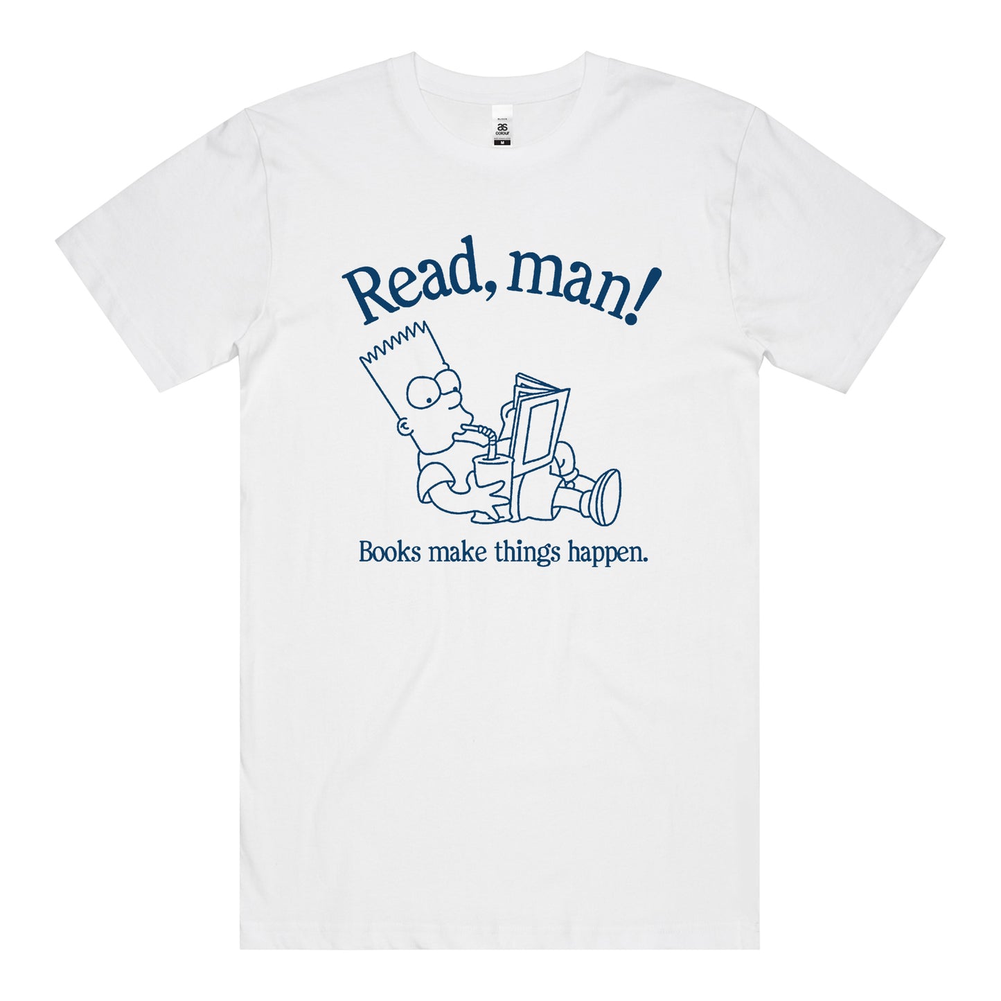Read Man! (Bart variant) T-Shirt (White)