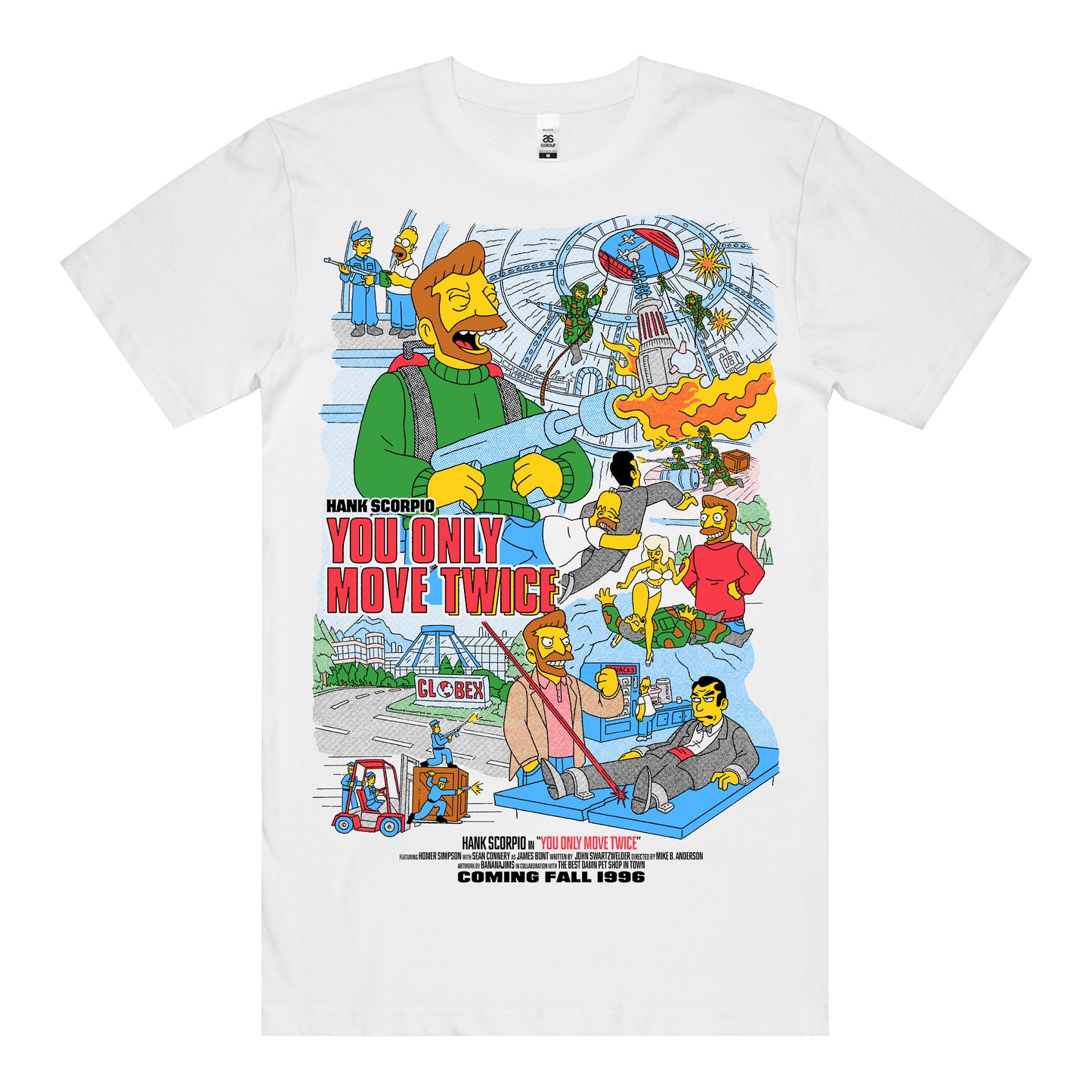 You Only Move Twice T-Shirt *FRONT PRINT*