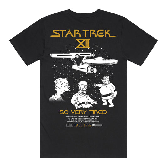 So Very Tired T-shirt *CHEST + BACK PRINT*