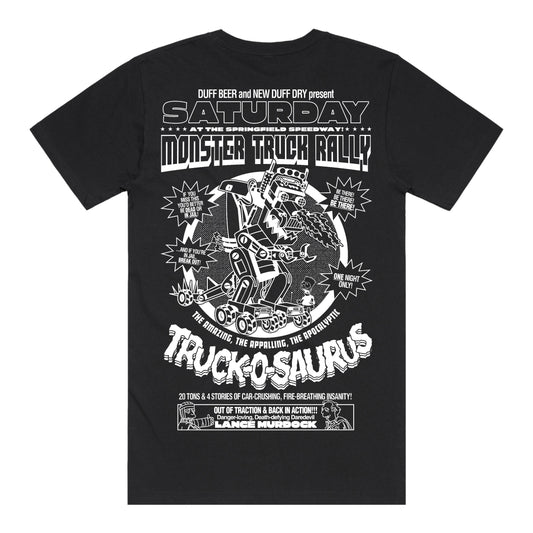 Truck-O-Saurus T-Shirt (Black) *CHEST + BACK PRINT*