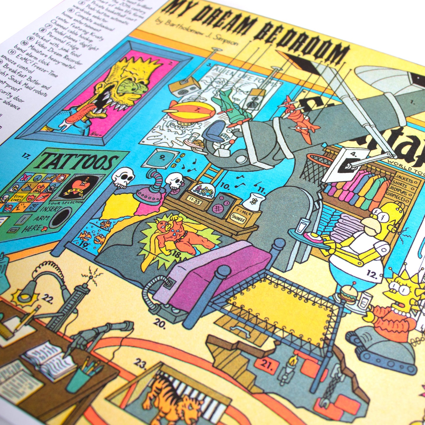 Bedroom A3 Riso Print