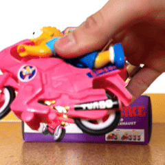 90s Crazy Neon Bike Figurine [B-GRADE]
