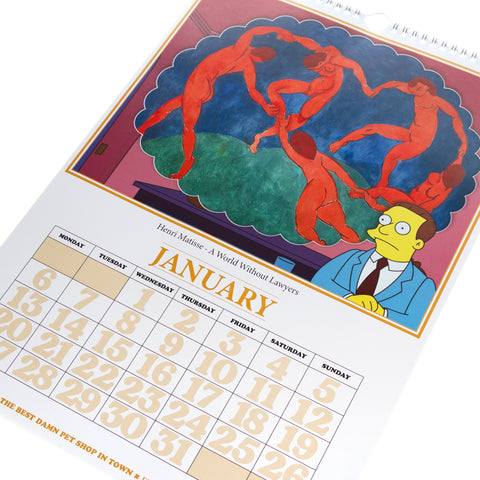 2025 Fine Art Smpsons Calendar