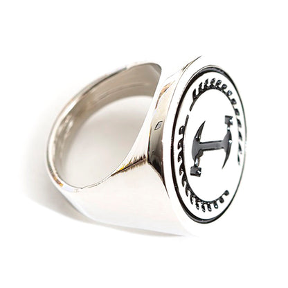 Stonecutter Chrome-Plated Ring (Silver)