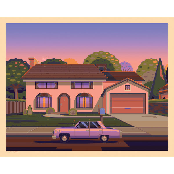 742 Evergreen Terrace Print by George Townley (Day Variant)