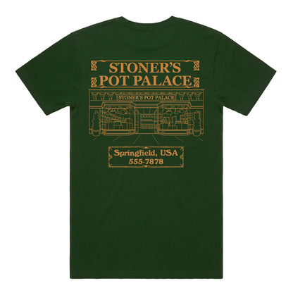 Stoner's Pot Palace T-Shirt (Forest) [PRE-ORDER]