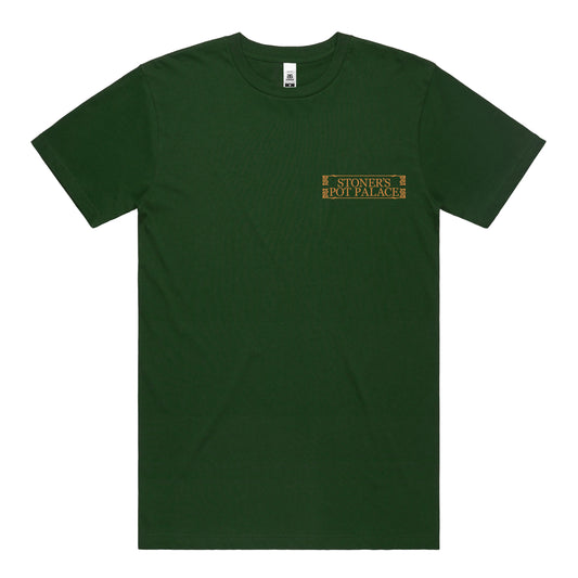 Stoner's Pot Palace T-Shirt (Forest) [PRE-ORDER]