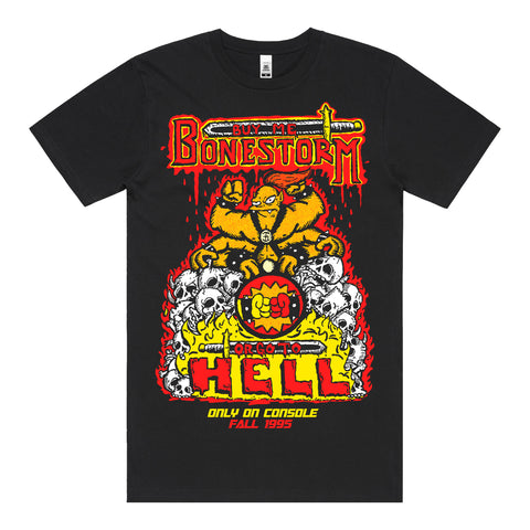 Bonestorm T-Shirt (Black) *FRONT PRINT ONLY*