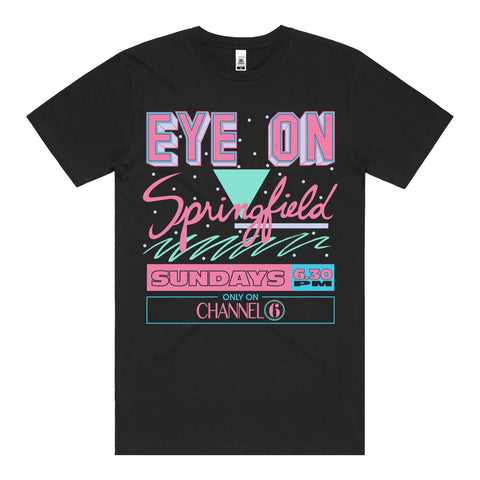 Eye on Springfield T-Shirt (Black) *FRONT PRINT*