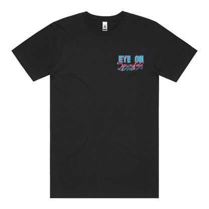 Eye on Springfield T-Shirt (Black) *CHEST + BACK PRINT*