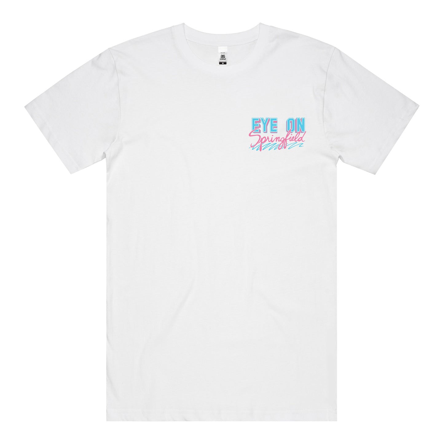 Eye on Springfield T-Shirt (White) *CHEST + BACK PRINT*