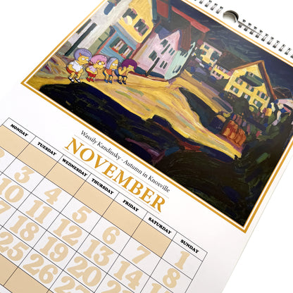 2026 Fine Art Smpsons Calendar