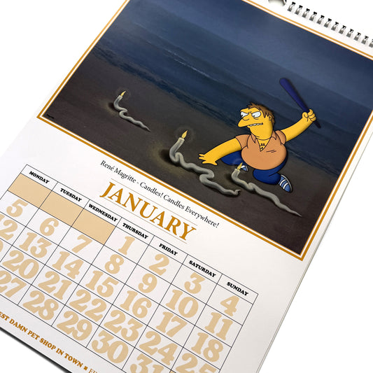 2026 Fine Art Smpsons Calendar
