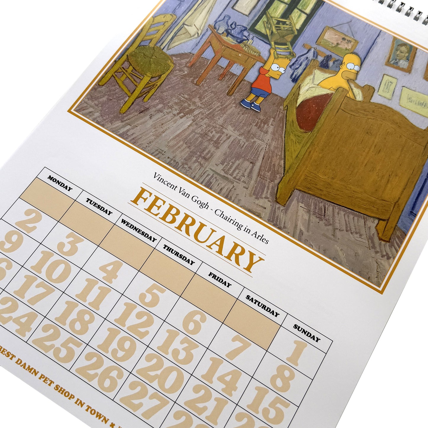 2026 Fine Art Smpsons Calendar
