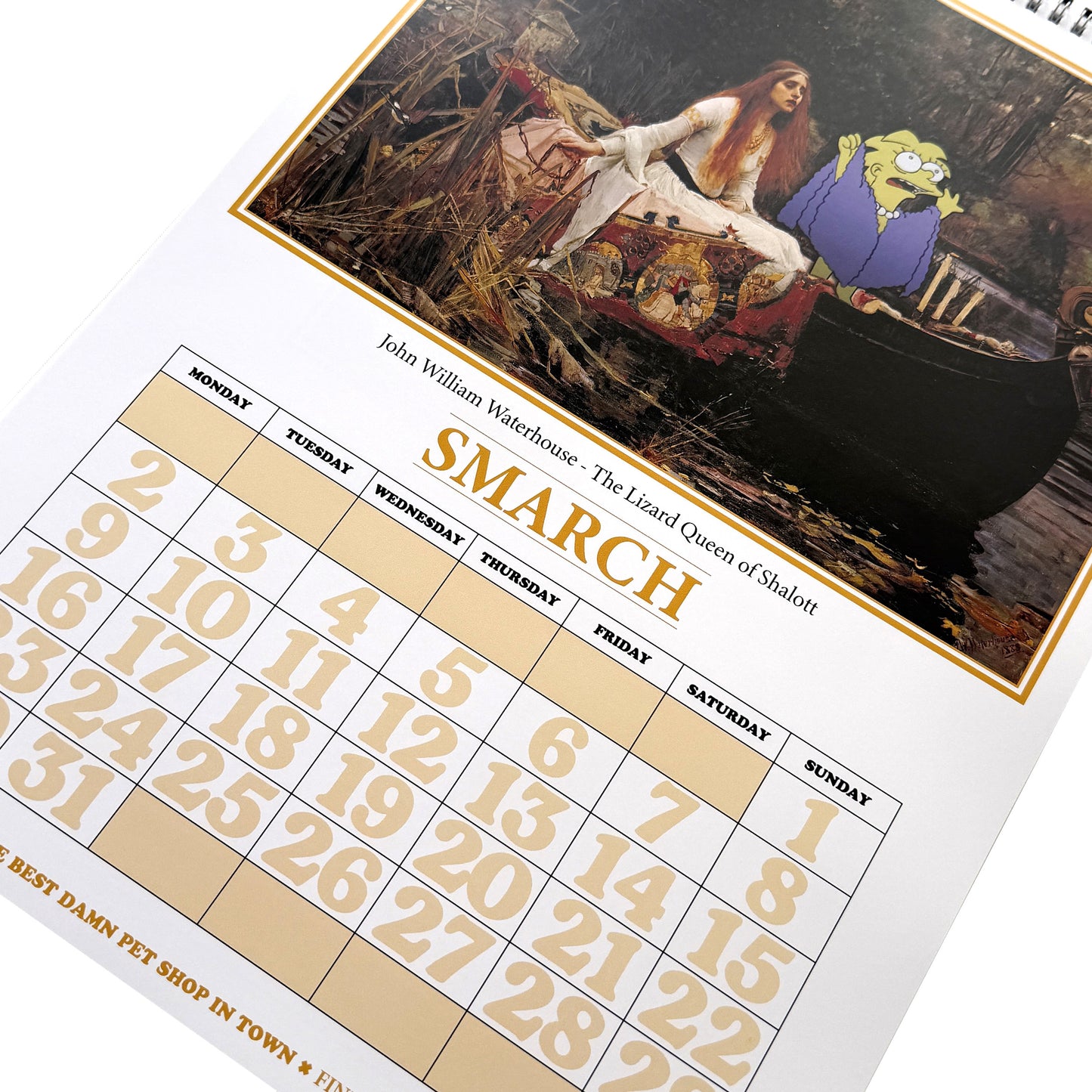 2026 Fine Art Smpsons Calendar