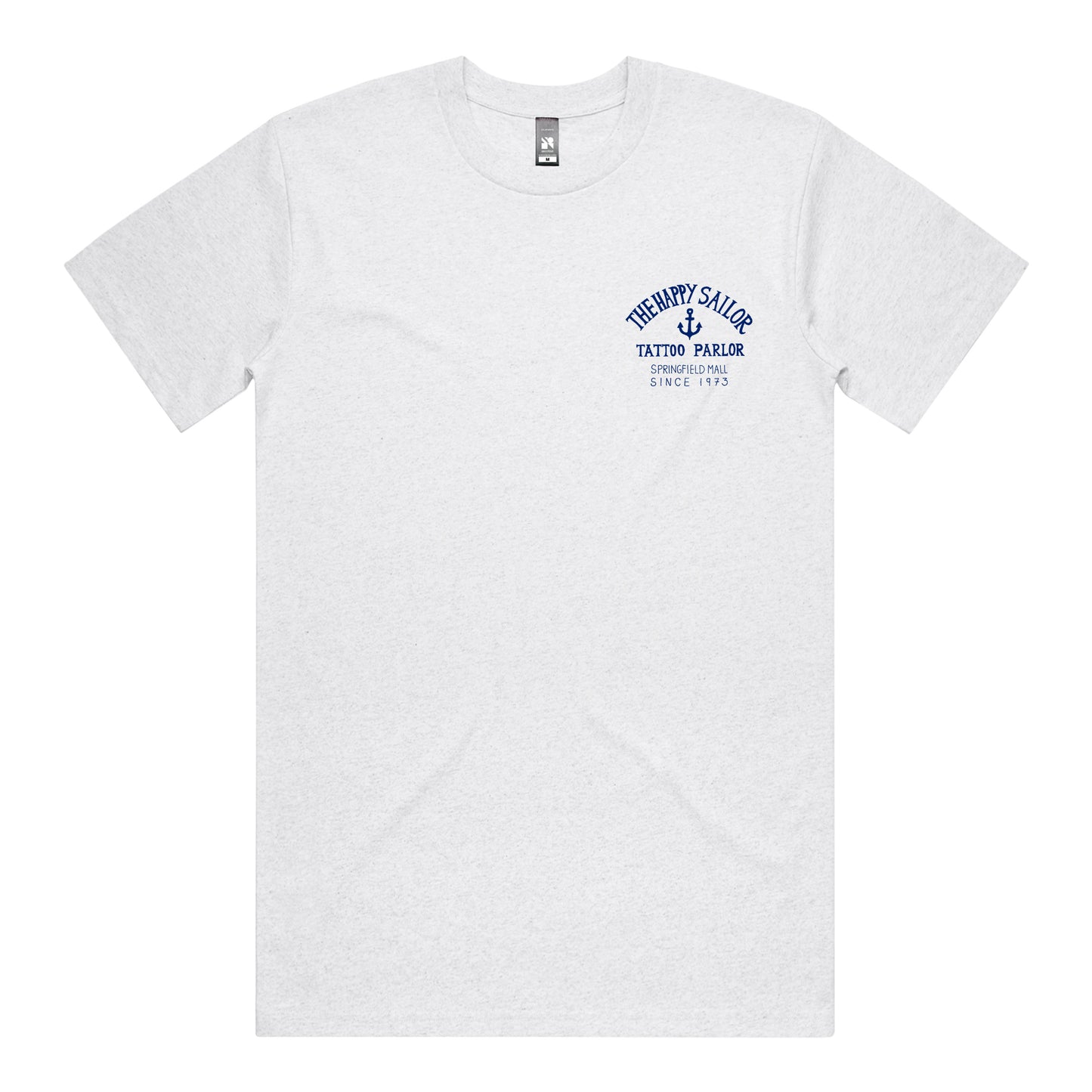 Happy Sailor T-Shirt (Ash) *CHEST + BACK PRINT*