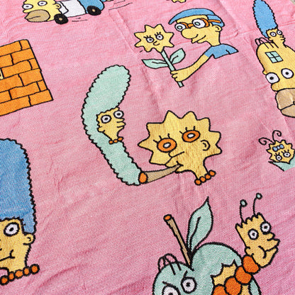 'Popular TV Yellow Family Poster' Tapestry Blanket