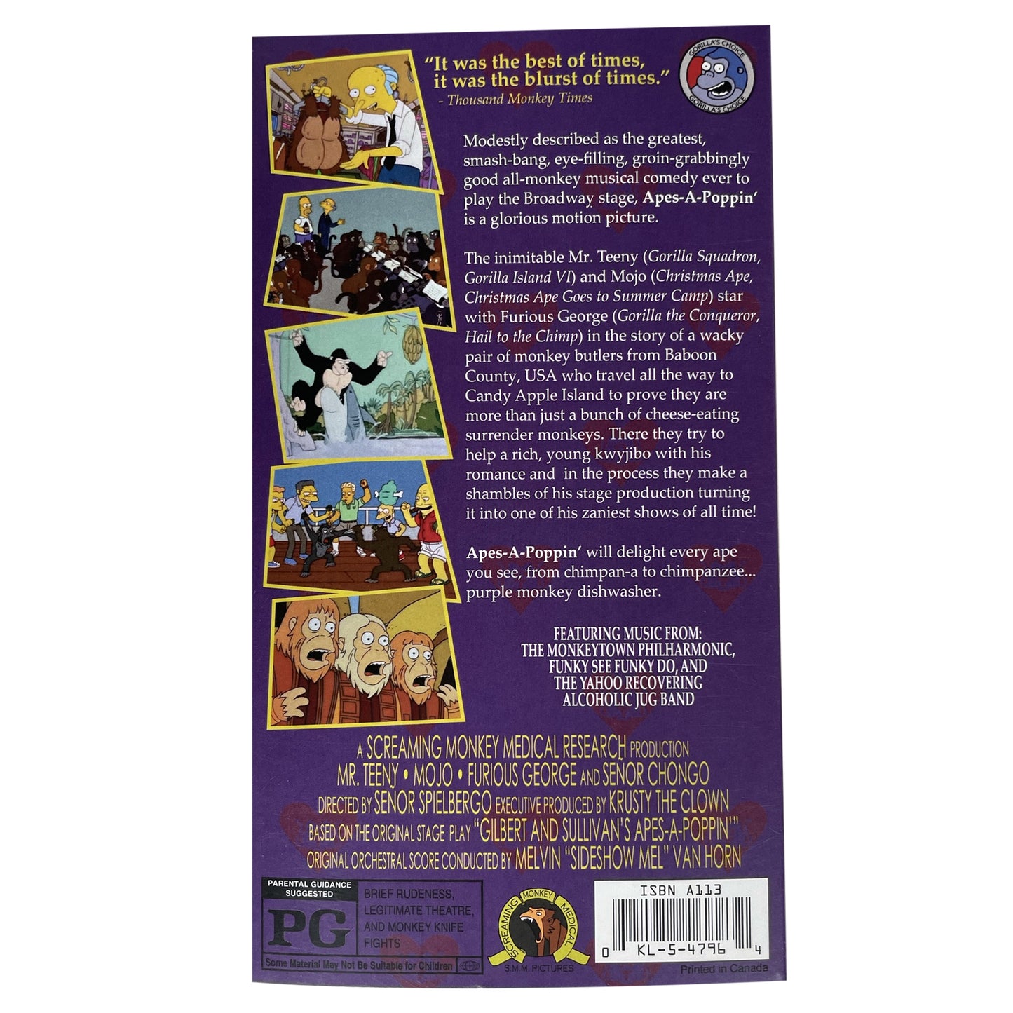 Apes-A-Poppin' VHS Tape [PRE-ORDER] Ships Nov 21
