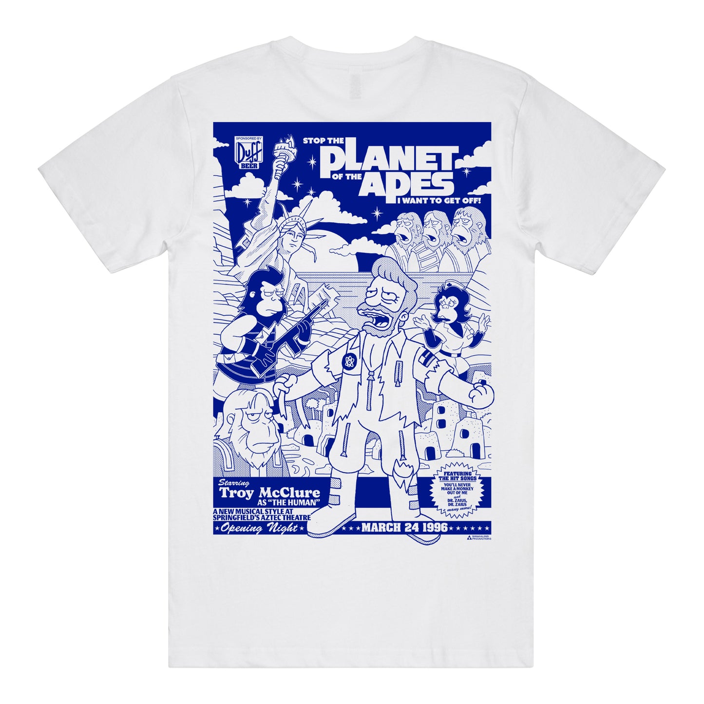 Apes T-Shirt (White) *CHEST + BACK PRINT*