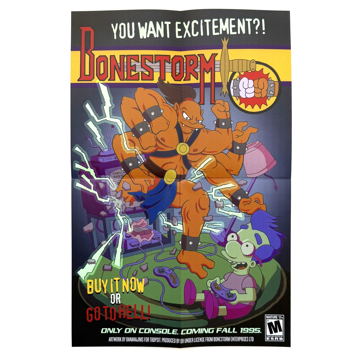 Bonestorm Prop Case + Cartridge + Poster