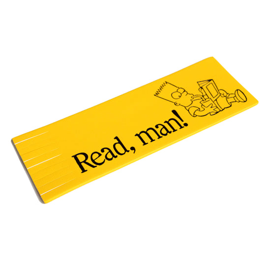 Vegan Leather 'Read, Man!" Bookmark