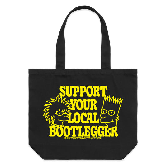 Support Your Local Bootlegger Tote Bag (Black)