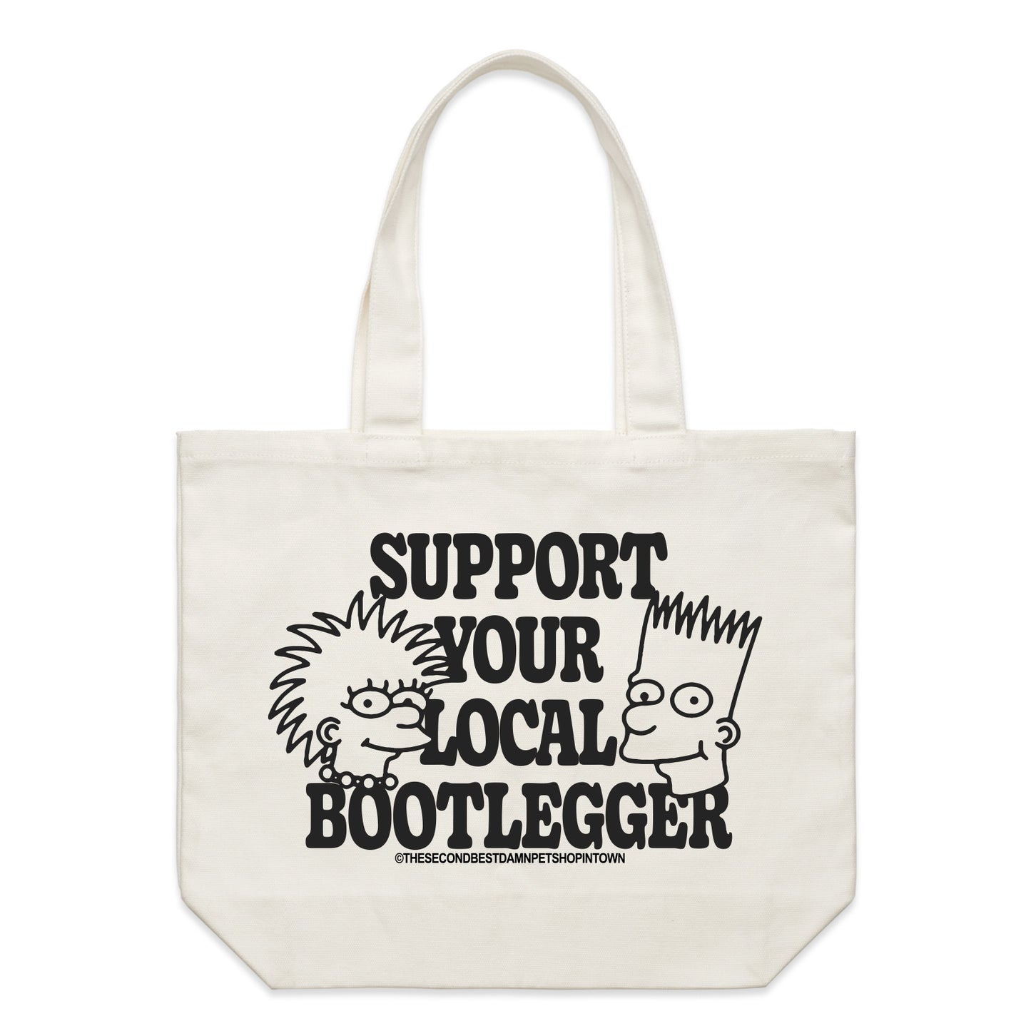 Support Your Local Bootlegger Tote Bag (Natural)