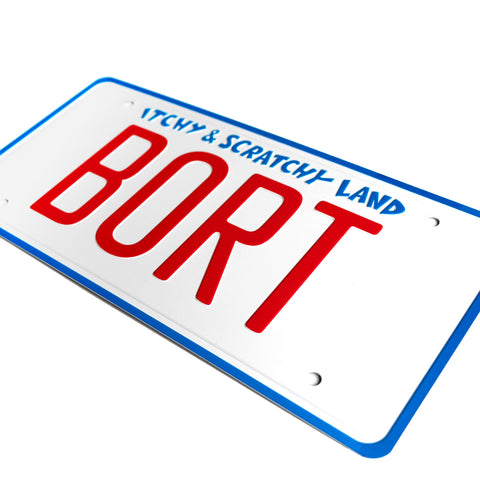 Aluminium "BORT" License Plate (12x6")