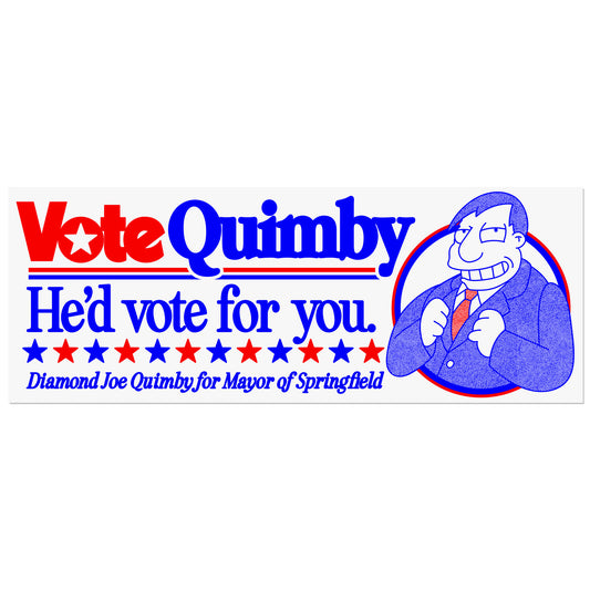 Vote Quimby Bumper Sticker
