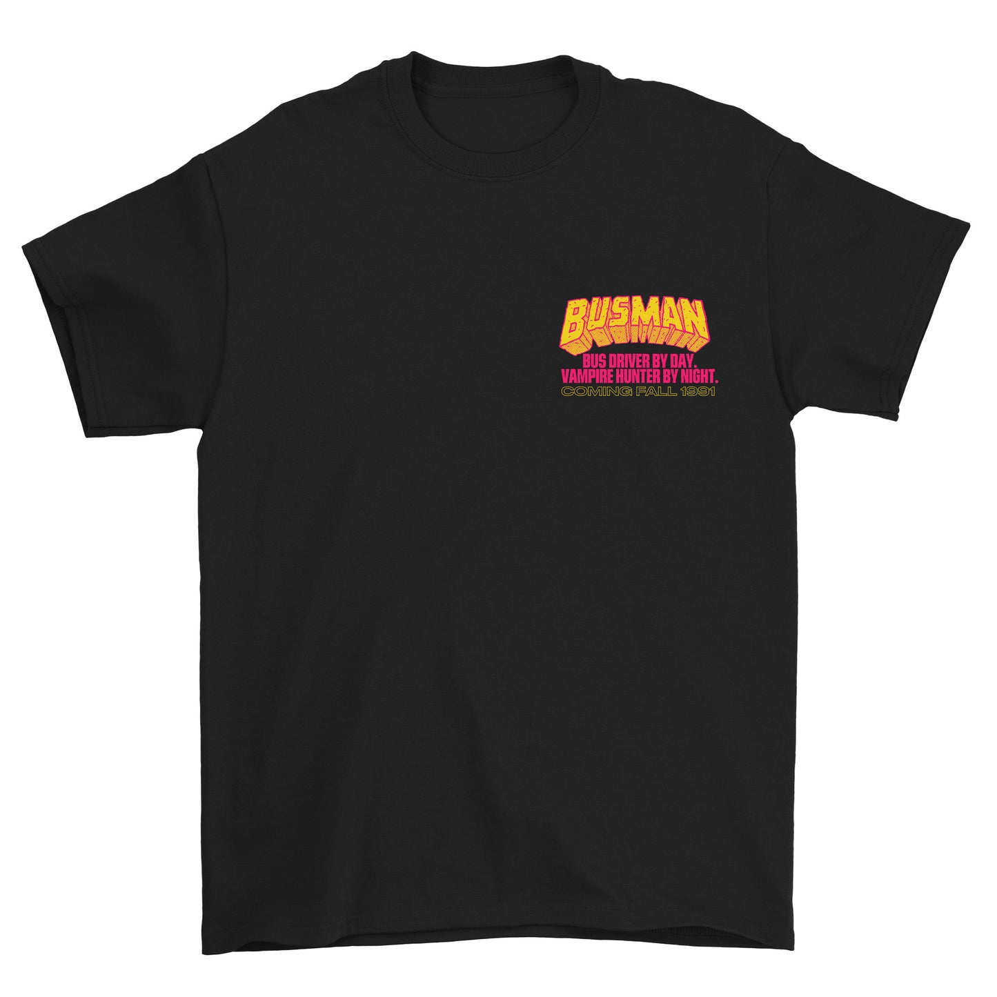 Busman Tee (Black) *CHEST/BACK*