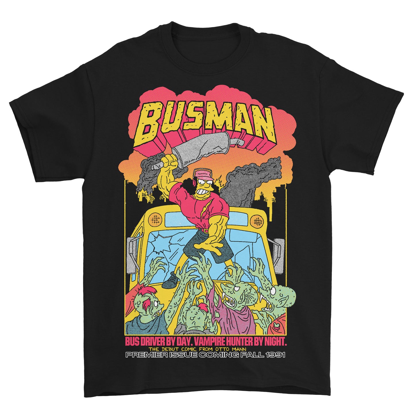 Busman Tee (Black) *FRONT PRINT*