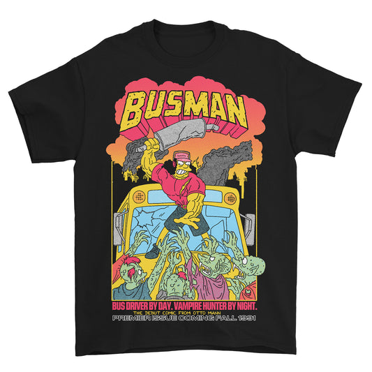 Busman Tee (Black) *FRONT PRINT*