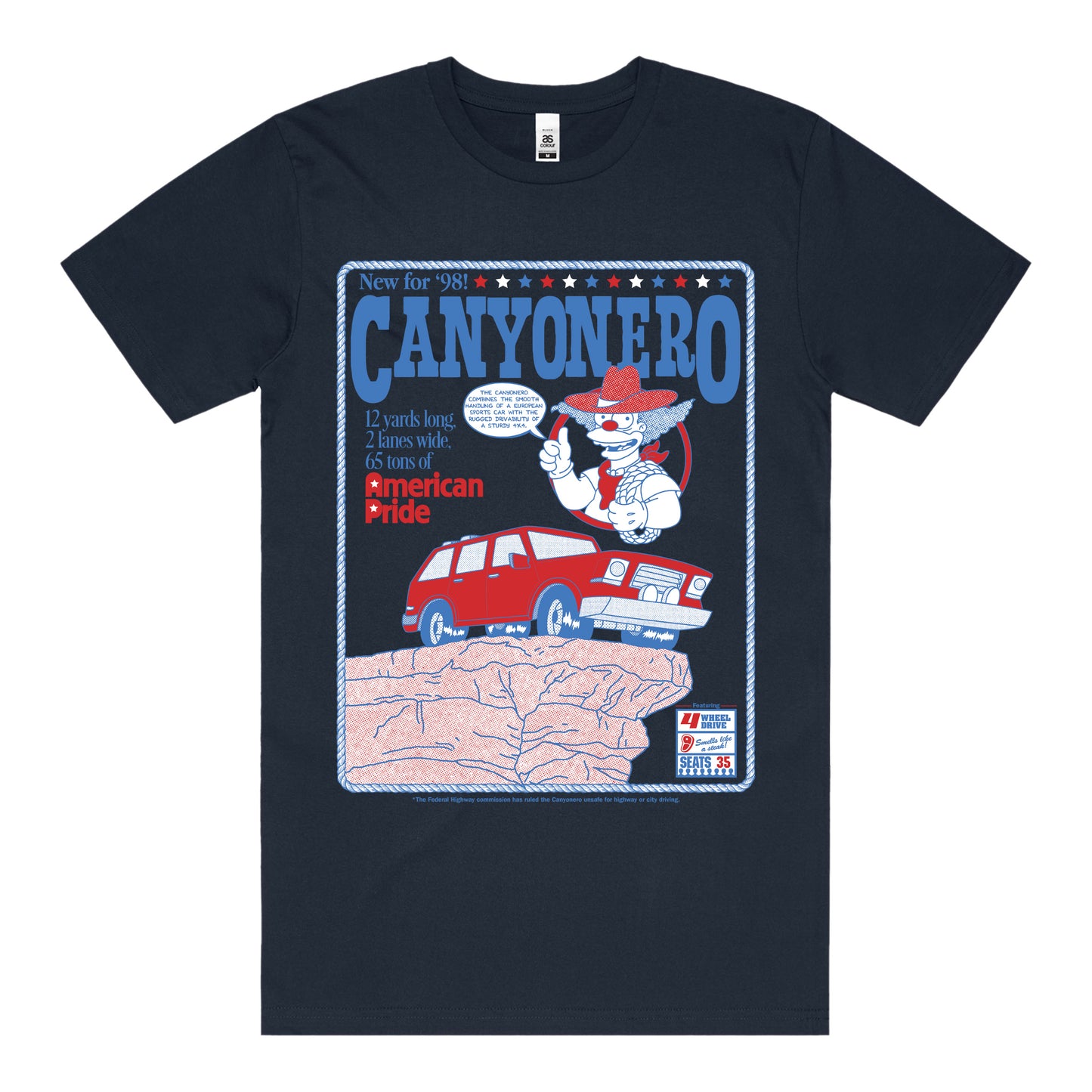 Canyonero T-Shirt (Navy) *FRONT PRINT* [PRE-ORDER]