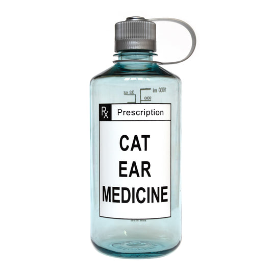 'Cat Ear Medicine' 1 litre (32oz) Nalgene® Bottle