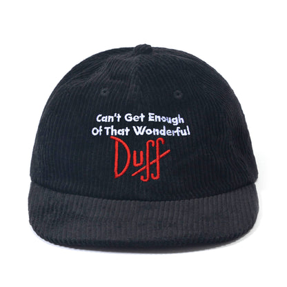 Duff Corduroy 6-Panel Hat (Black)