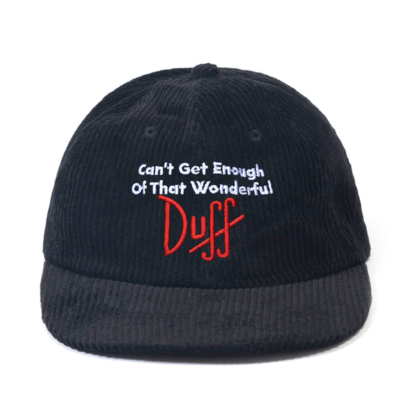 Duff Corduroy 6-Panel Hat (Black)