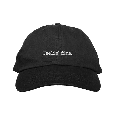 Feelin' Fine 6-Panel Hat (Black)