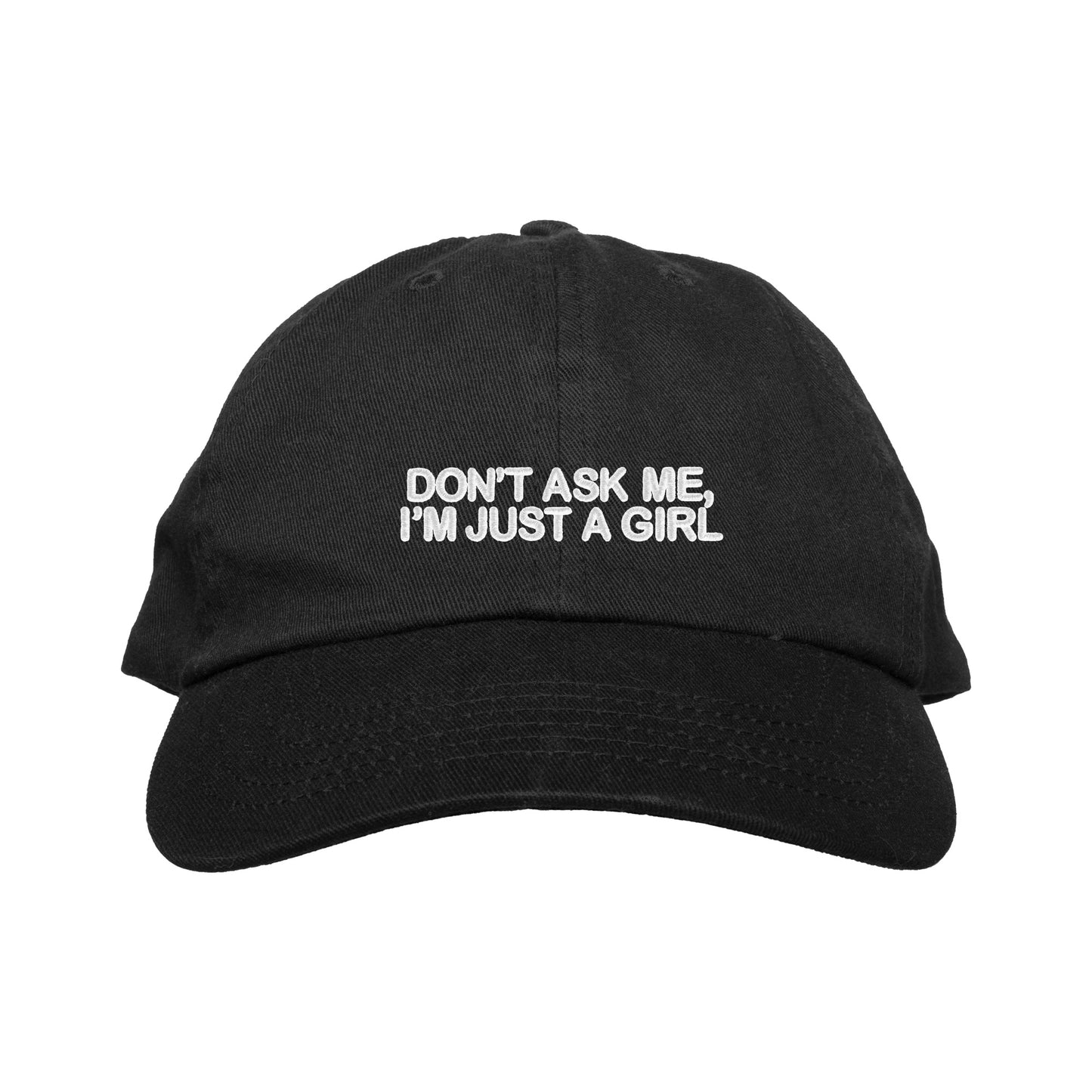 I'm Just A Girl Hat (Black)
