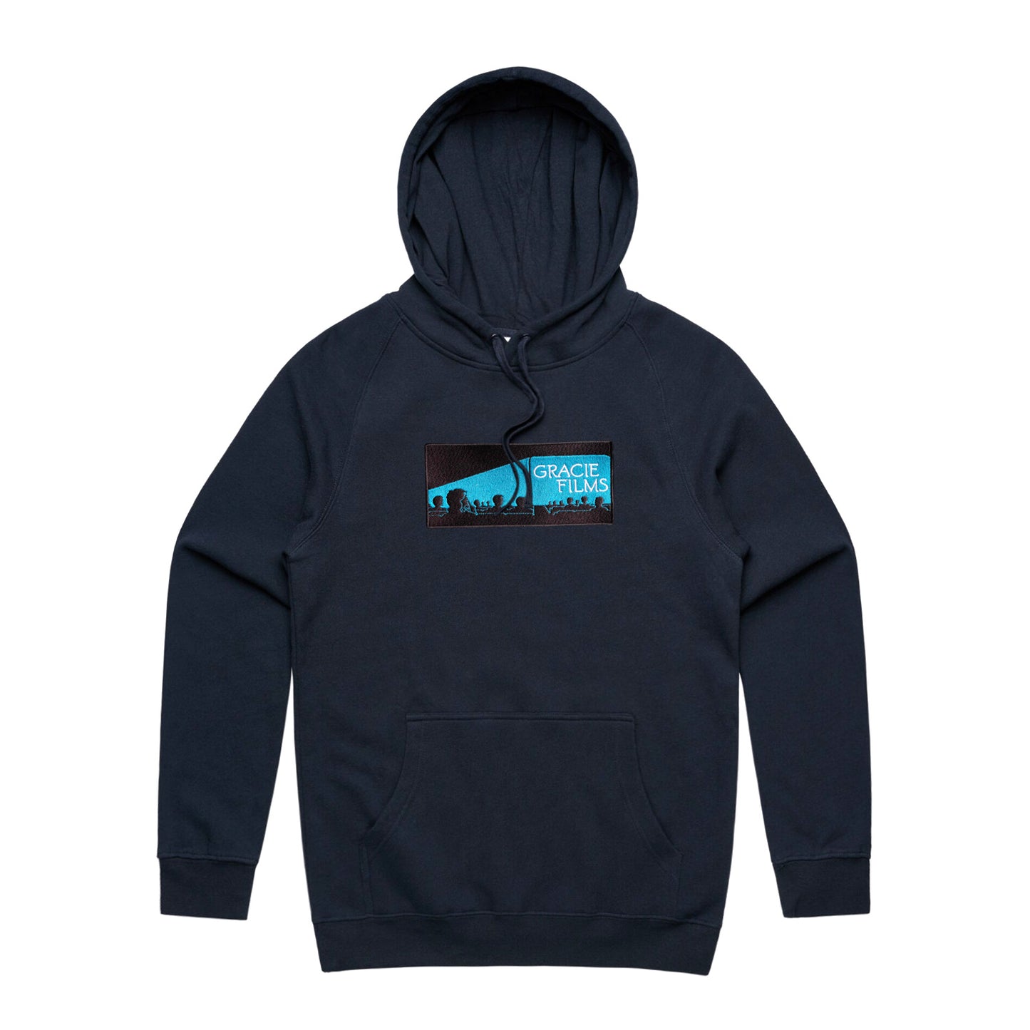Shhh! Embroidered Pullover Hoodie (Navy)